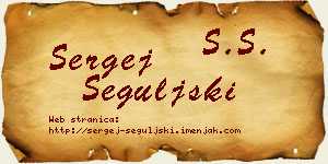 Sergej Šeguljski vizit kartica